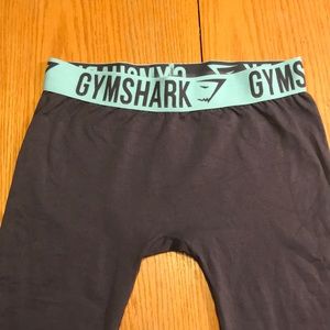 Gymshark fit leggings charcoal/dusty teal